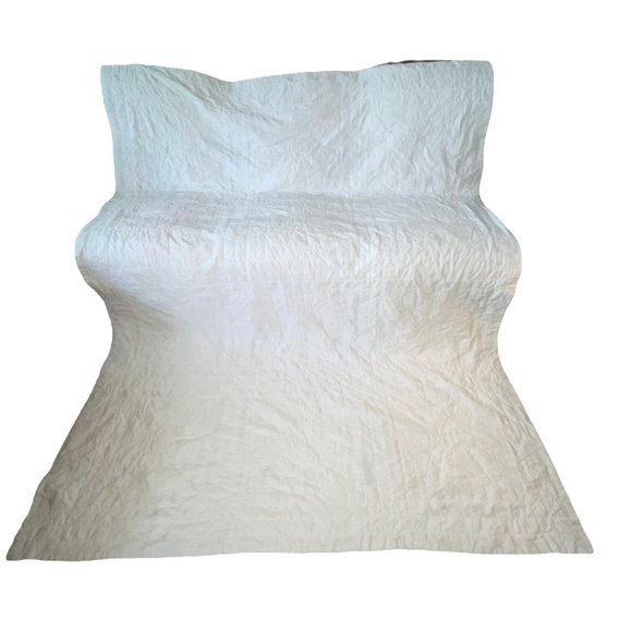 Handmade Hand Crafted Prairie Quilt Granny Square Prinoline Cottagecore 99X74 - Picture 6 of 12